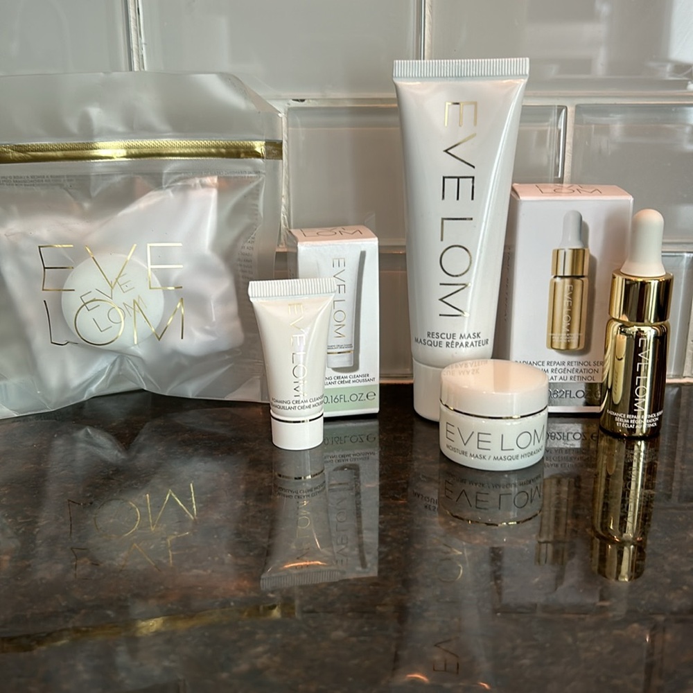 EVELOM RADIANCE RETINOL SERUM + RESCUE+MOISTURE MASK + Foaming CLEANSERS 🆕